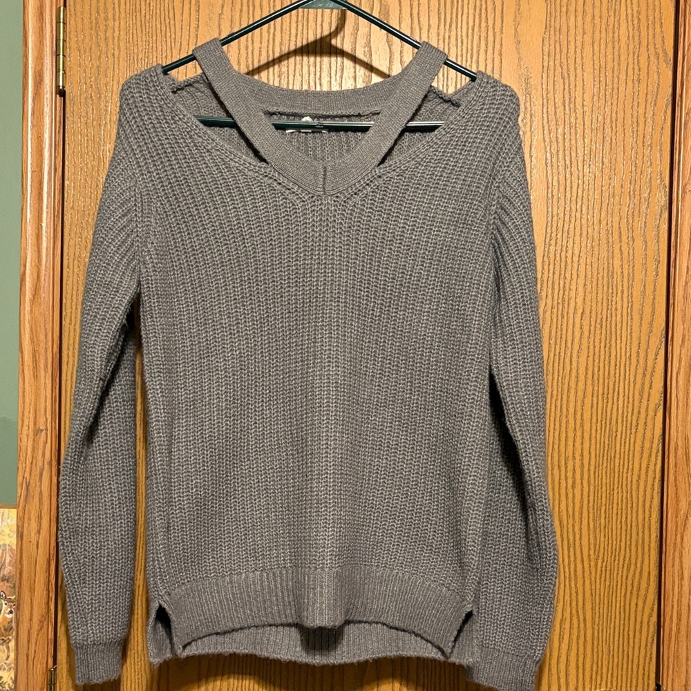 Maurices Charcoal V-Neck Sweater